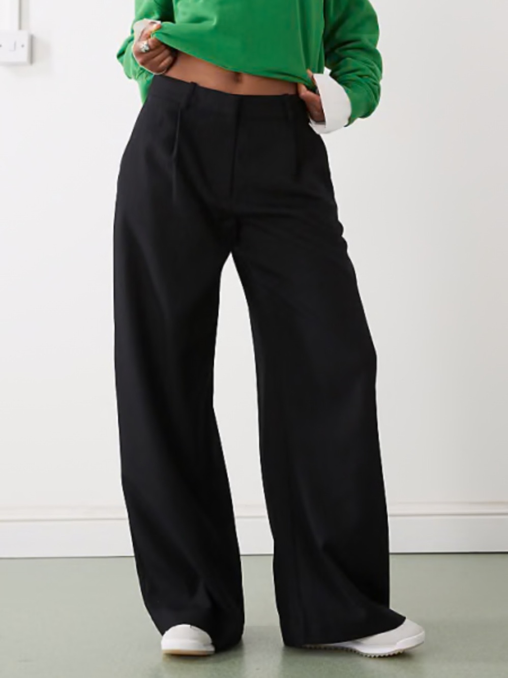 ASOS  Wide-Leg linen blend  Pants